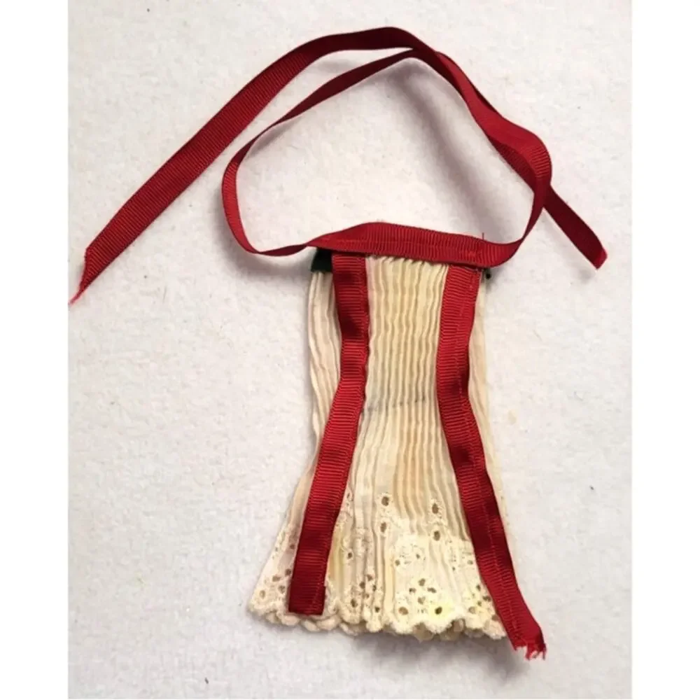 Vtg 50s Doll Skirt & Apron Handmade 8–9